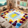 Tappeto in Velluto di Cristallo con Stampa Calcio Aston Villa, Comodo Assorbente d'Acqua Antiscivolo Tappeto per Pavimenti Interni