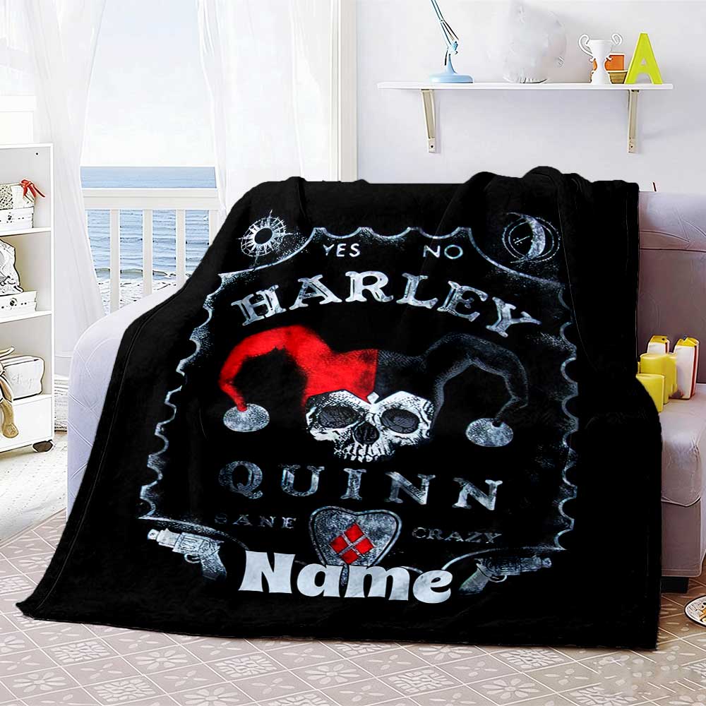 Warner Bros. Movies (3) Customize Your Name Blanket Multi-purpose Customizable Blanket Durable Comfort Throw For Bedding Sofa Livingroom Office
