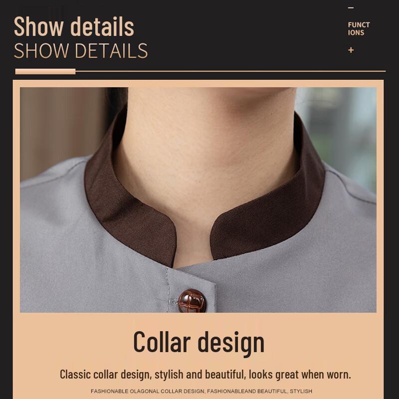 Summer Short-Sleeve Breathable Cleaning Uniform Top