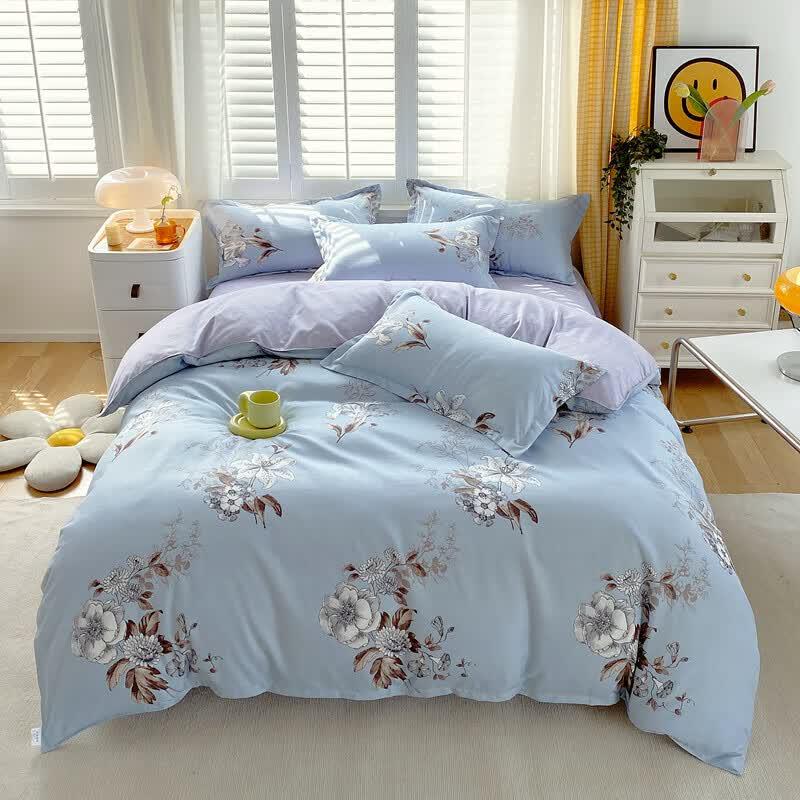Grace Wan Ting Plant Cashmere 4-Piece Bedding Set
