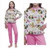 Girls' Cotton Long-sleeved Pajamas with Dogs Grey Pink Girls' Pajamas 152 Cotton Long-sleeved with Dogs Grey Pink