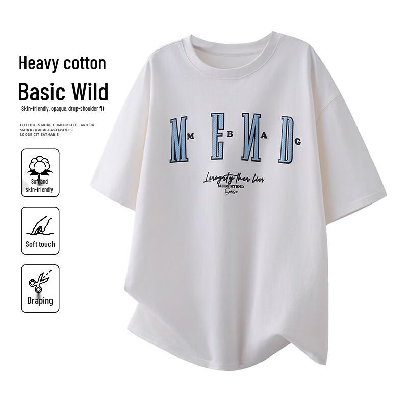 MEDE American Letter Print T-Shirt 2XL