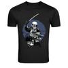 Samurai Biker Helmet Sword Warrior Rider T-Shirt