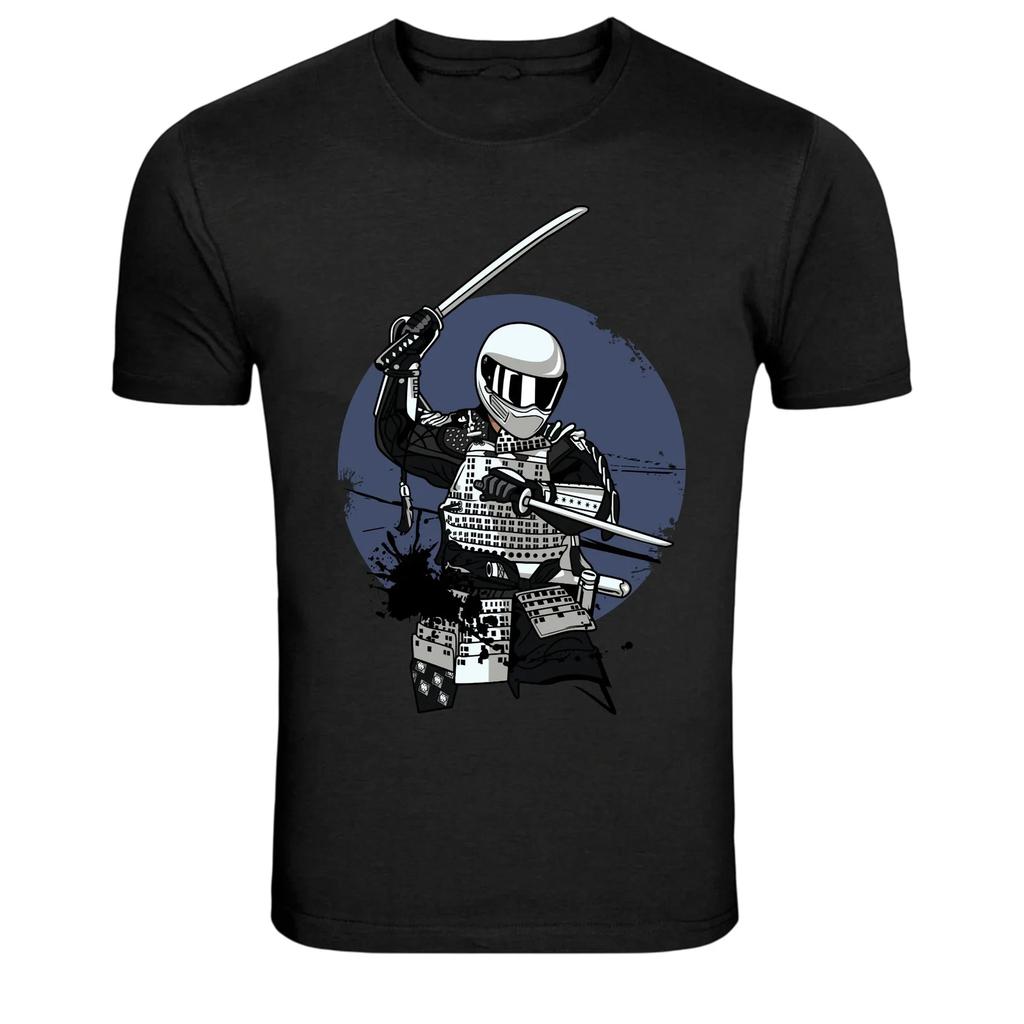 Samurai Biker Helmet Sword Warrior Rider T-Shirt