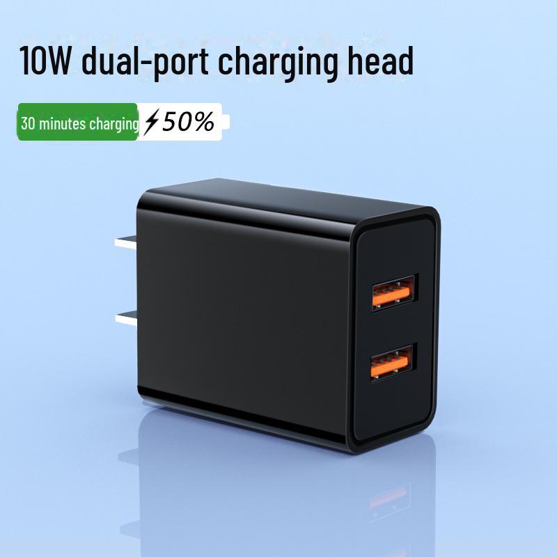 

3C Certified 10W Multi-Port USB Charger for Huawei, Apple, Android - 3-Port Fast Charging Adapter Suitable for Travel