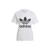Originals Adicolor Classics Trefoil Logo Print Short Sleeve T-Shirt Women Tops White IK4036