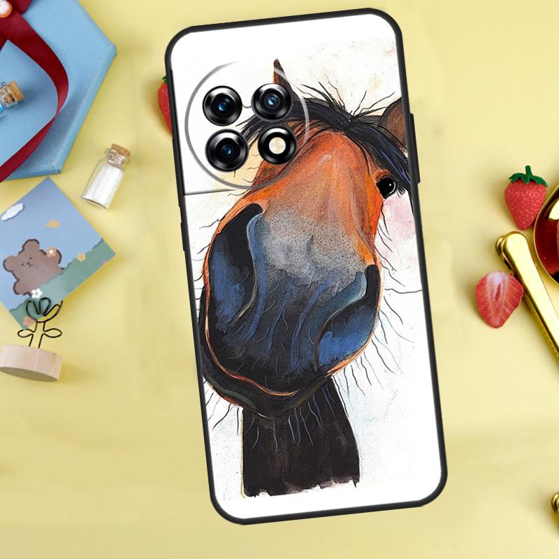 Beautiful Horse Case For OnePlus Nord 5 CE 2 3 4 Lite N20 N30 OnePlus 10T 12R 13R 13T 10 11 12 13 15 Cover