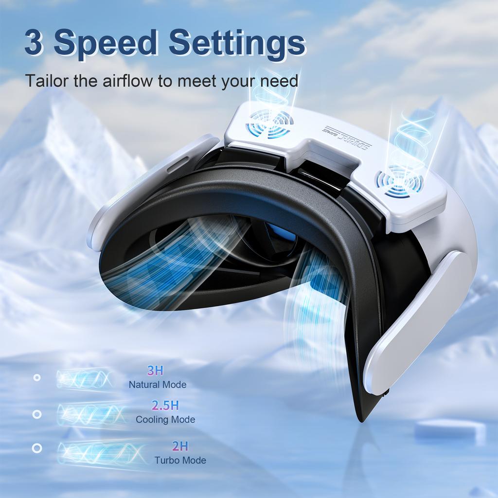 Cool Fan Ficial for Meta Quest 3S Accessories heat dissipation Face Protective Cover PU Leather for Quest 3 VR HeadSet Pressure