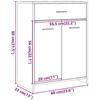 VidaXL Bathroom Cabinet Artisan Oak 60x33x80 Cm, Bathroom Furniture, Vanity Unit, Bathroom Unit, 856288