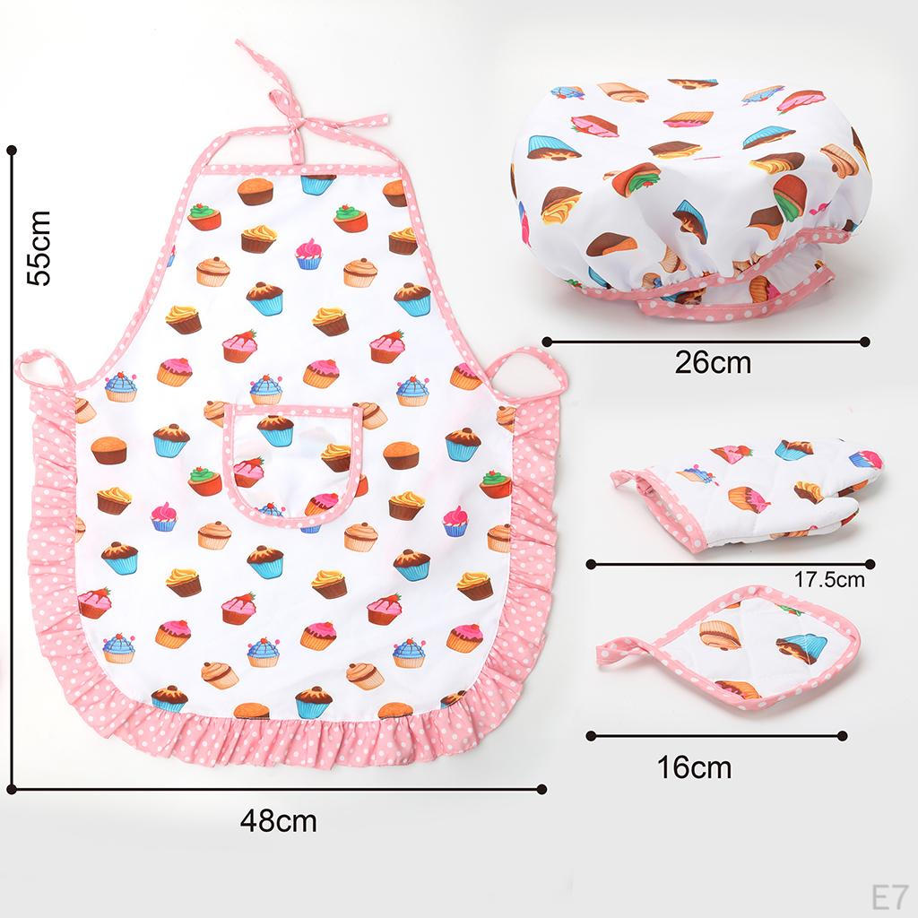 Pieces Hat & Apron with Accessories Kitchen Set