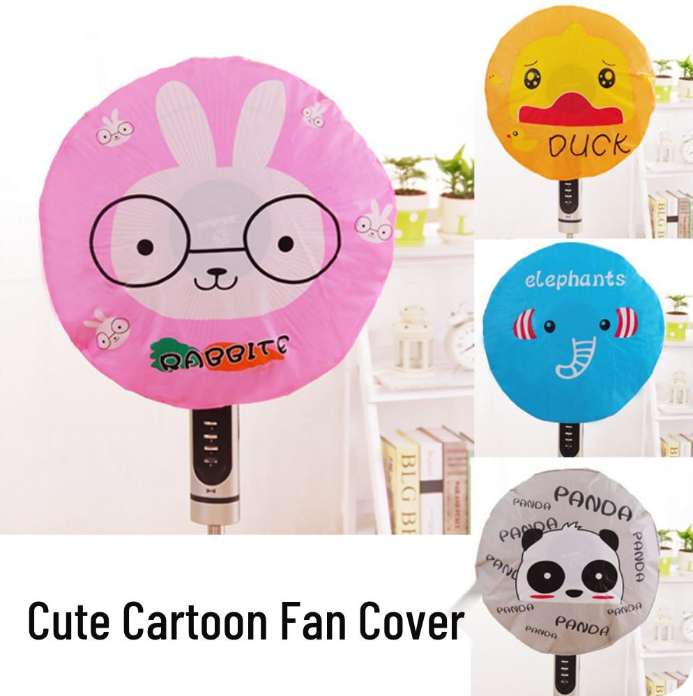Cute Cartoon Floor Fan Dust Cover