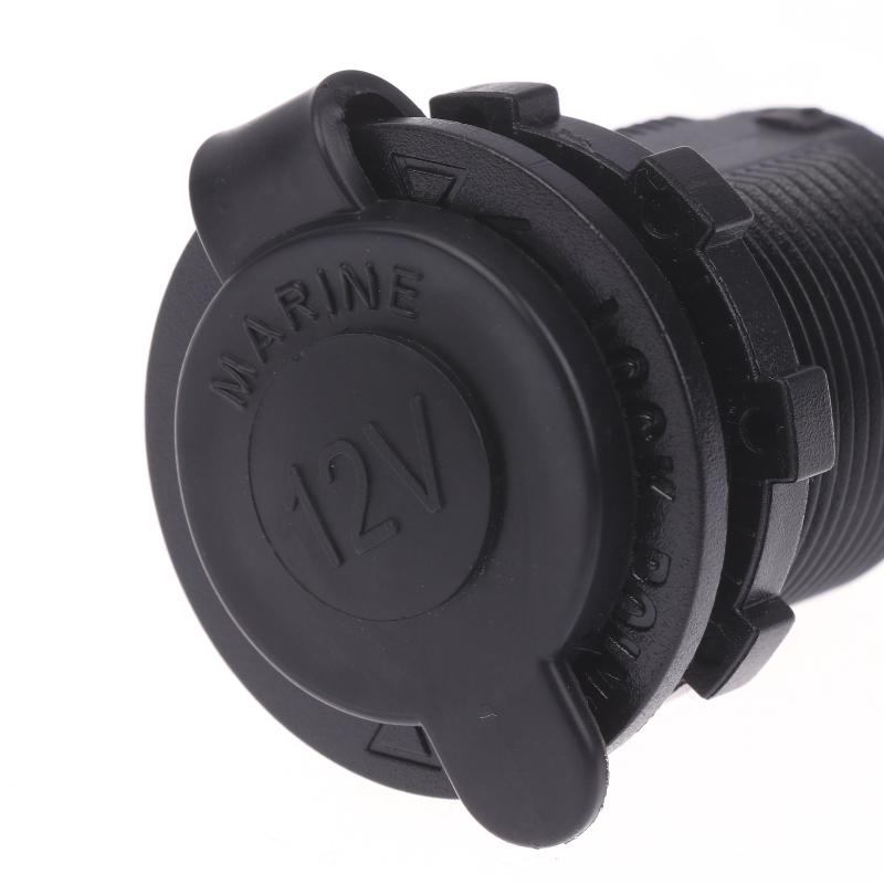 1Pcs Waterproof Plug Socket For Car Truck Motobike Boats Marine Atv 12/24V Car Cigarette Lighter Socket With Fuse And 60Cm Cable