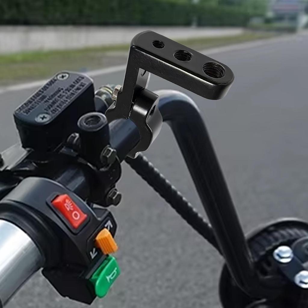 Motorcycle Light Mount Adjustable Handlebar Clamp Front Fork Lamp Mount Pole Brackets For Night Riding Outdoor Adventure Urban