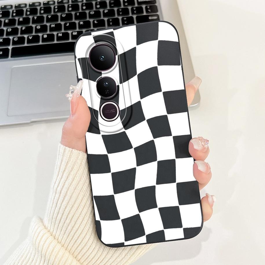 Pro Vivo V50 Lite 4G Pouzdro V2441 Kryt Luxusní Mašlička Malované Měkké Tekuté Silikonové Pouzdro na Telefon Pro Vivo V50 5G V 50 V50Lite Fundas