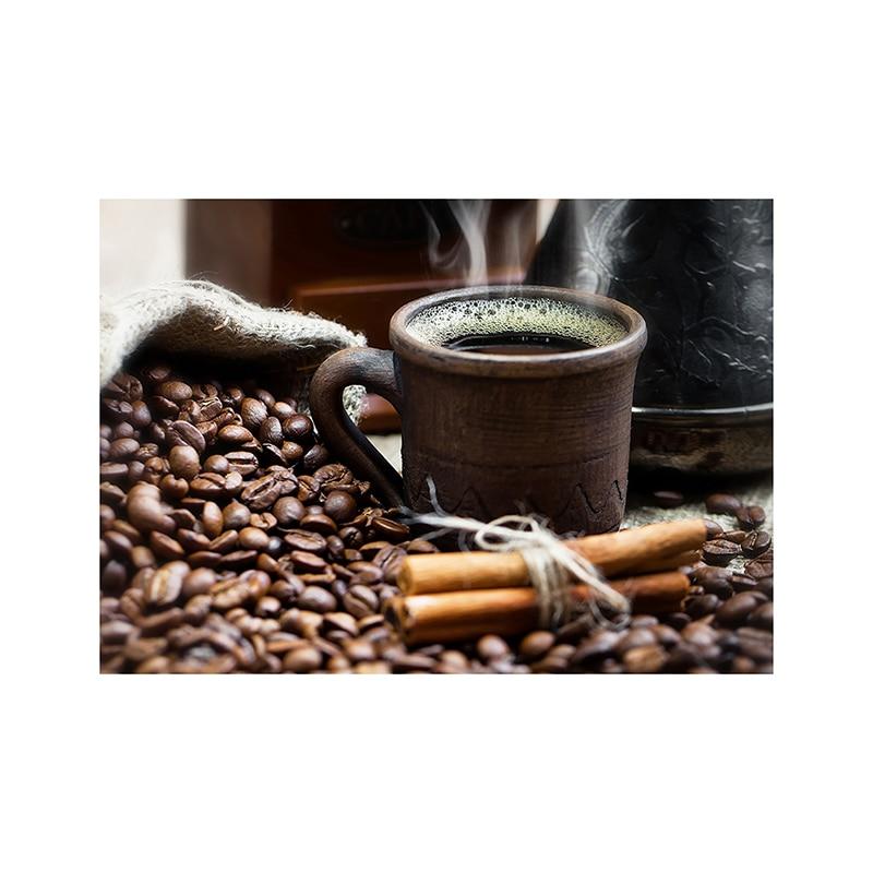 

Украшение плаката с чашкой кофе, скандинавские принты, картина в виде кофейных зерен, настенная художественная картина для кафе, магазина, дома, ресторана, кухни 210x148mm