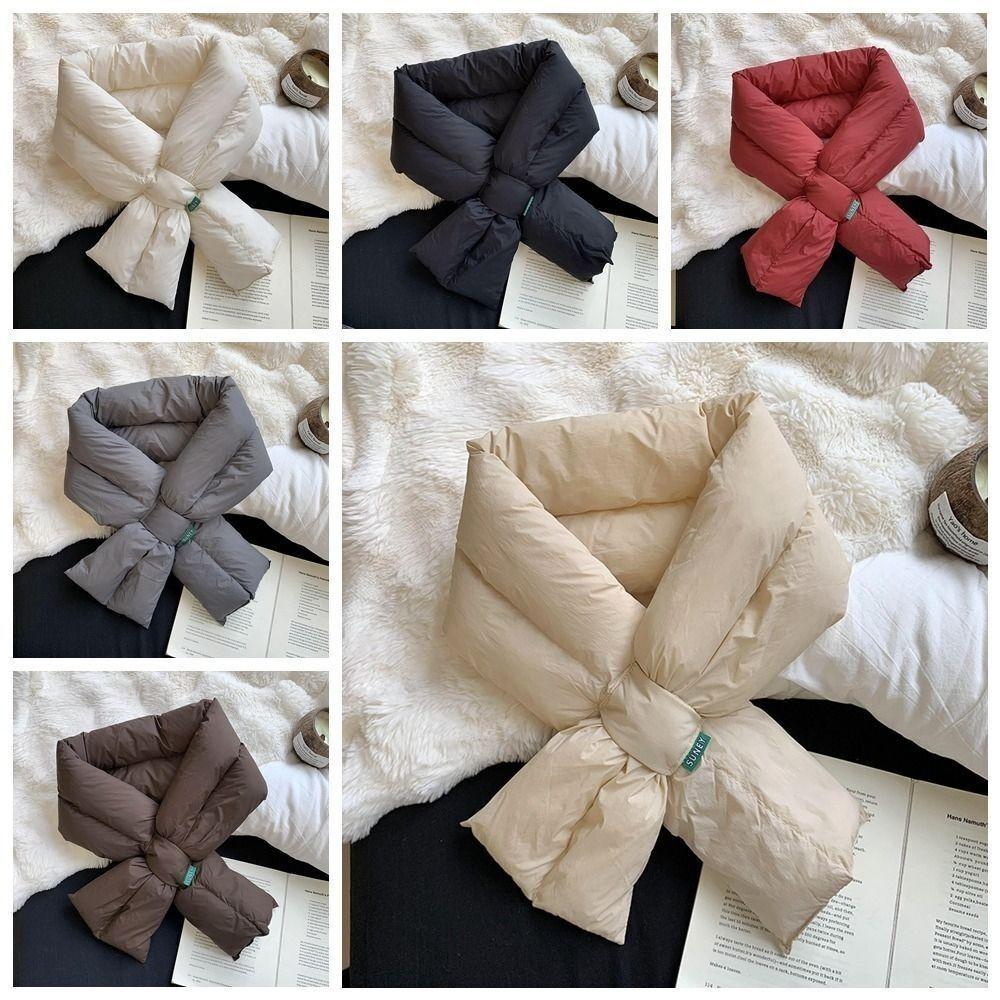 Anti Cold Scarf PP cotton Down Neck Scarf NEW Down Cotton Scarf Winter