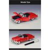 Welly Modellino Auto Sportiva Cadillac Eldorado in Lega 1/24 Metallo Pressofuso Veicoli Classici Retro Vecchi Modellino Auto Alta Simulazione Regalo per Bambini