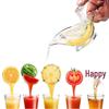 Transparent Portable Manual Lemon Squeezer Juicer for Small Fruits