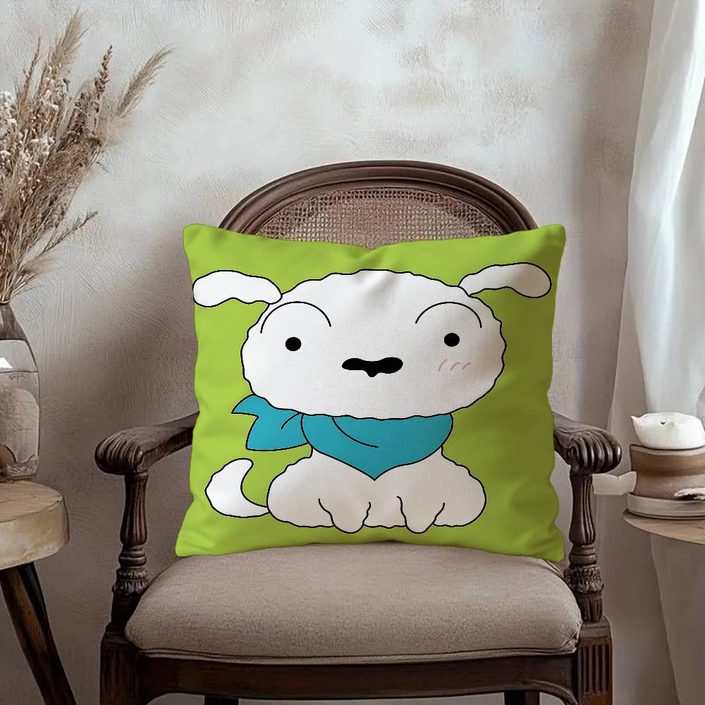 Cartoon C-Crayon S-Shin-chan Nohara Shiro Maple Design Cushion Cover Happy Autumn Harvest decor Holiday Decorati Pillow Cover