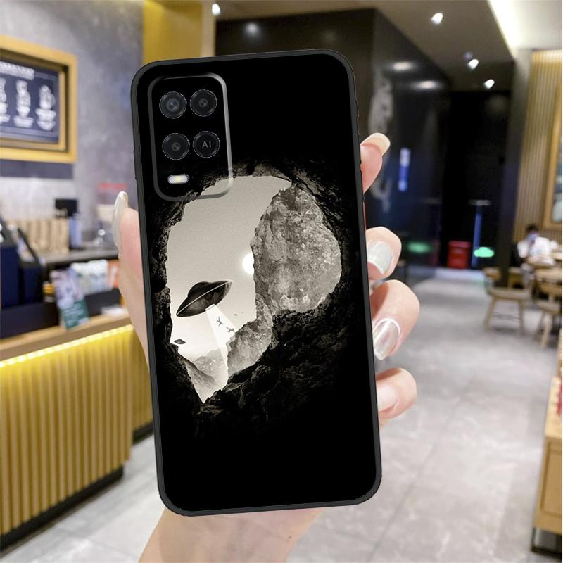 Aesthetic Alien Case For Oppo A96 A76 A16 A17 A18 A60 A80 A40 A38 A58 A78 A98 A94 A74 A54 A15 A57 A77 A5 Pro