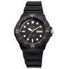 Casio Standard STANDARD Quartz Watch MRW-200H-1EV Men's Black X Gold Overseas Model