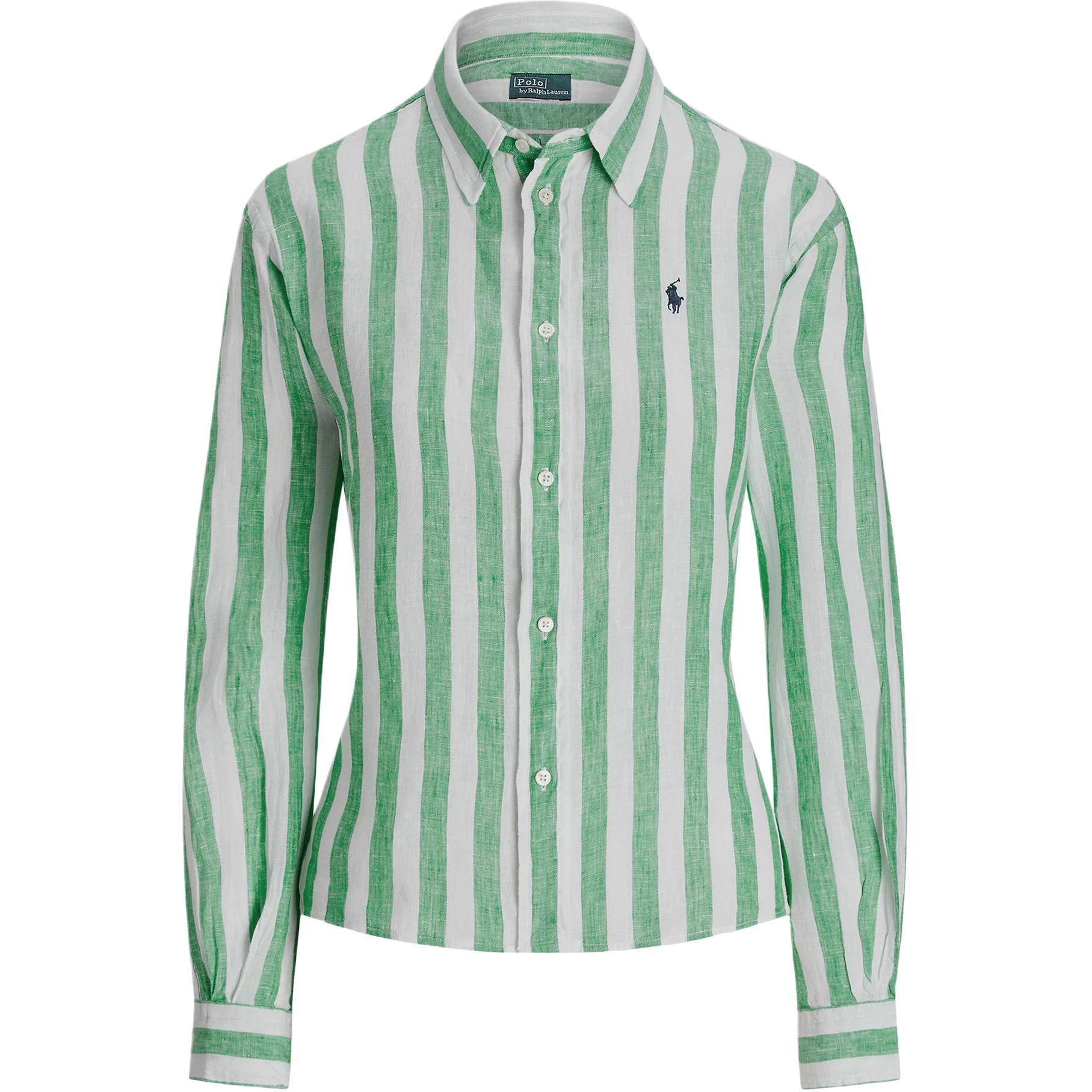 

Polo Ralph Lauren Рубашка женская с длинным рукавом свободного кроя Зеленая 211935130-007 XL