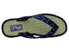 Taimei Shokai Sandals with Straps and Japanese Pattern Women's Japanese-made Tatami-style (3560 (Navy), Large)