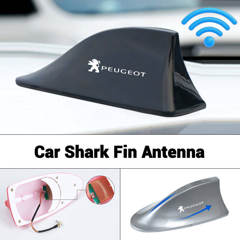 For Peugeot 308 3008 206 307 207 208 407 508 2008 5008 107 106 Car Roof Top Mount Shark Shape Fin Antenna Radio Signal Aerial