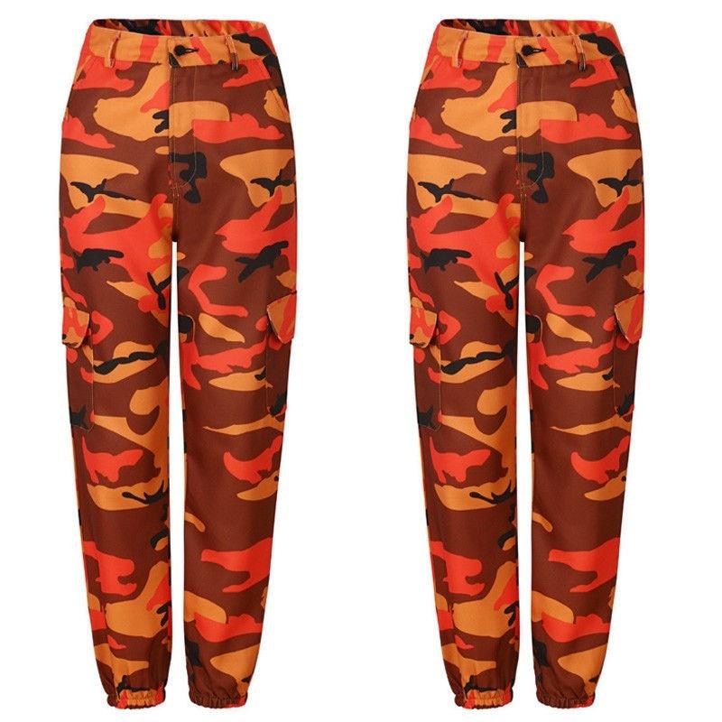 Womens Casual Military Army Combat Work Zipper Pants Trousers