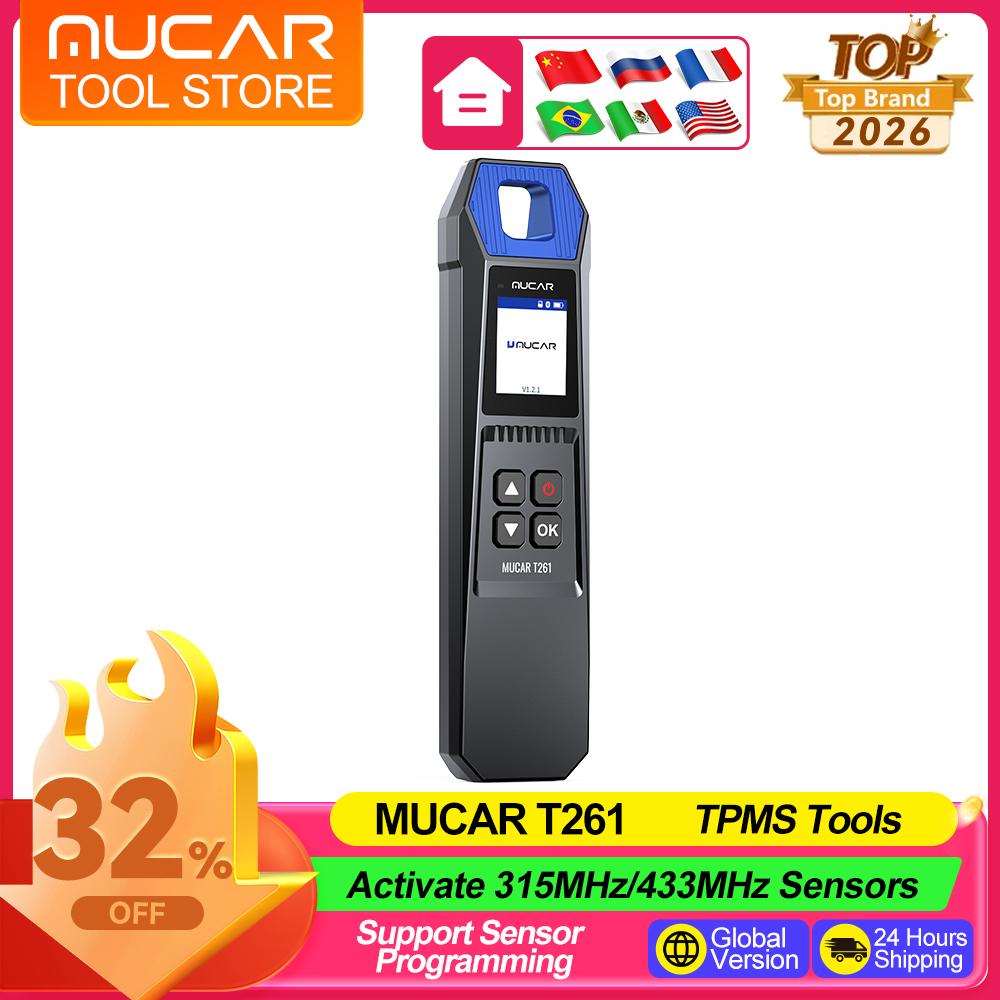 MUCAR T261 TPMS Car Tire Pressure Diagnose OBD2 Auto Diagnostic Tools Tire Pressure Sensor Relearn For MUCAR 892BT VO7S