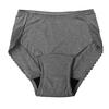 Oglan Dámské absorpční menstruační kalhotky, Běžné kalhotky s krajkou na zádech, 20 ml, Šedé