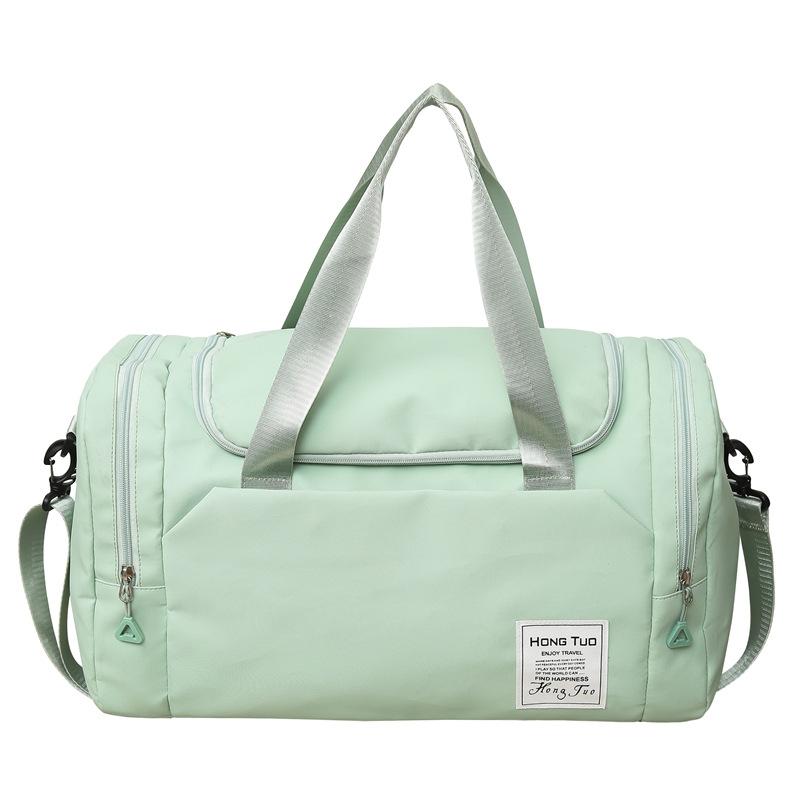 

-capacity short-distance travel bag, simple dry and wet separation luggage bag, women s and men s fashion going out fitness bag світло-зелений колір