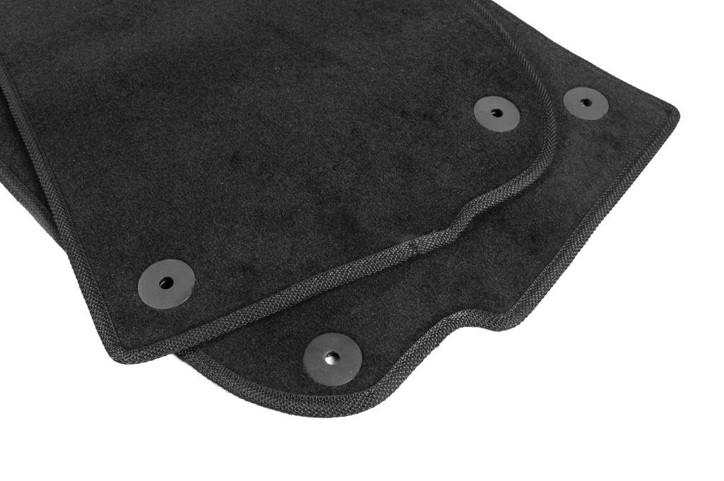 Trunk Mat Textile Premium 2 Pcs Black (7 Places) for Toyota Land Cruiser 100