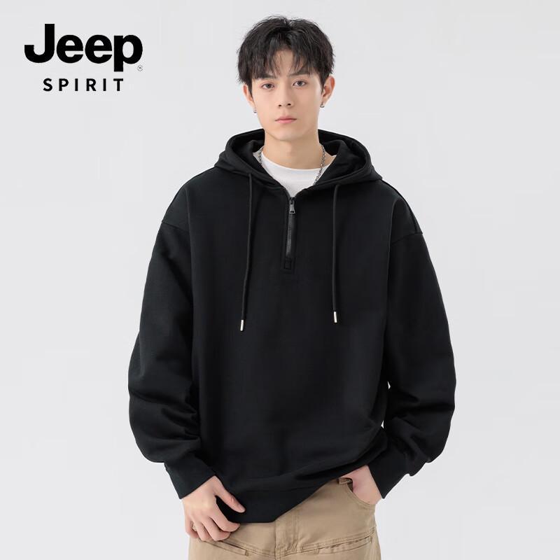 

JEEP SPIRIT Men s Heavyweight Loose-Fit Hooded Sweatshirt 3XL