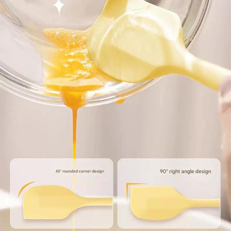 Silicone Cream Baking Scrapers Heat Resistant Scrapers Nonstick Butter Spatula Kitchen Pastry Scrapers Cake Baking Tools