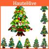 3m Lights Led Felt Christmas Tree Kids Toddlers Xmas Diy Wall Decoration Hanging