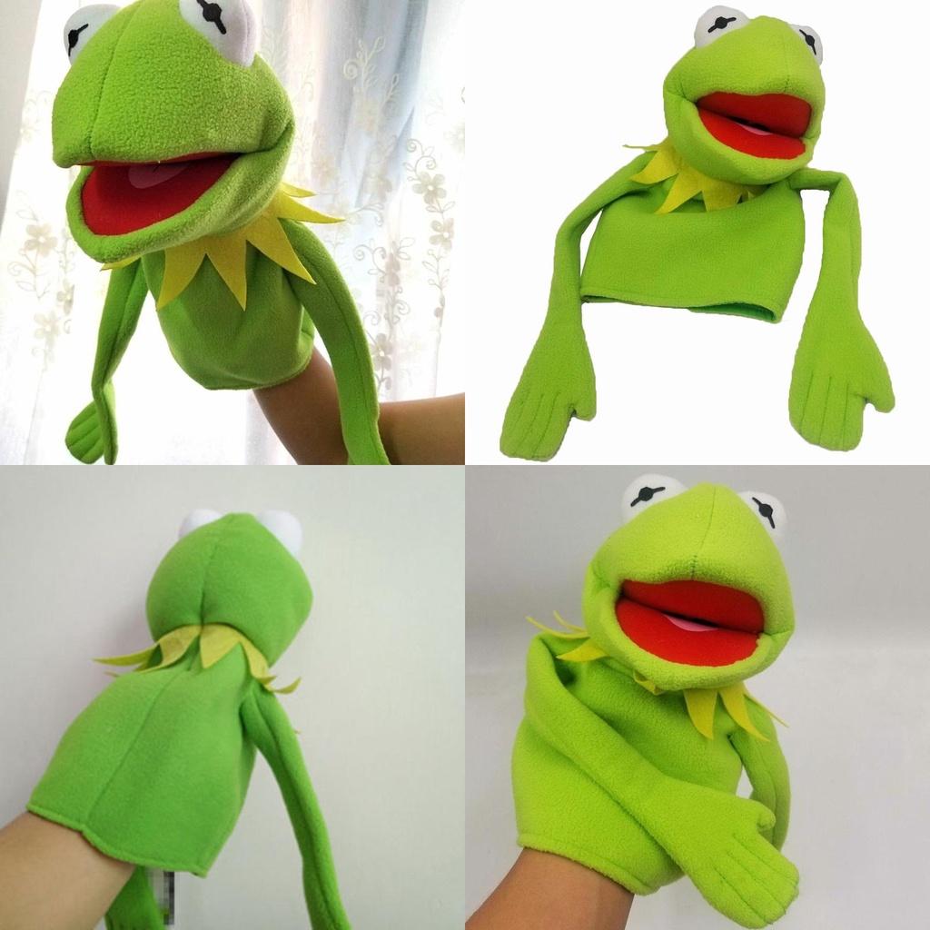 Enchanting Sesame Street Kermit The Frog Plush Hand Puppet 40cm Kids Gift Toy