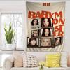 Kpop BBabymonster Cartoon Tapestry Bohemian Wall Tapestries Mandala Wall Hanging Sheets