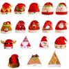 Theme Party Antler/Snowman Santa Hat Christmas Bobble Hat All Age Festival Santa Caps Family Gathering Christmas Hat