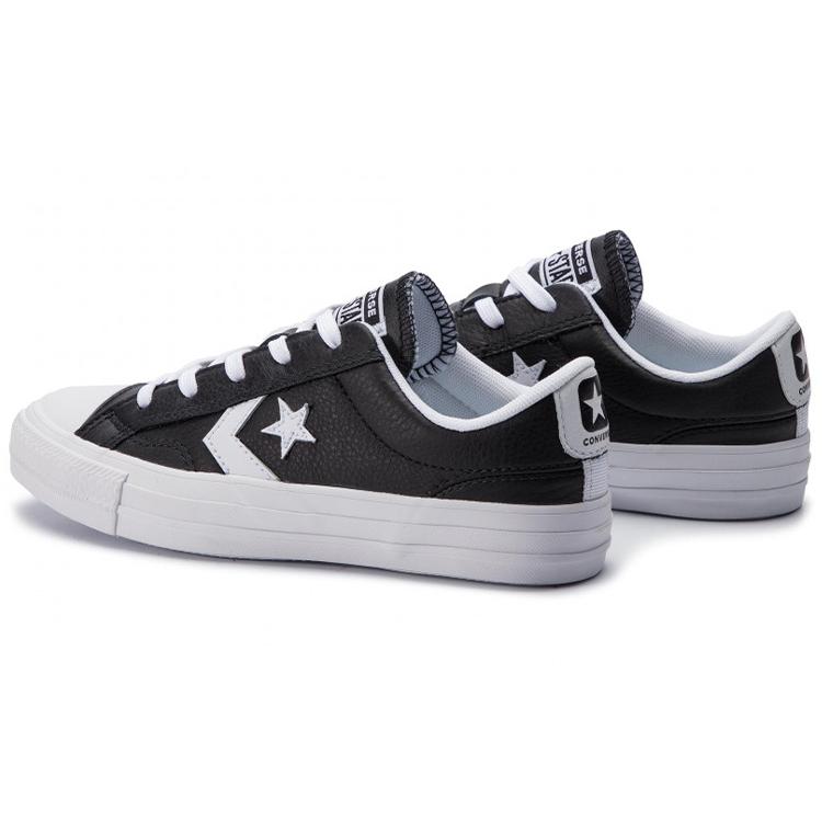 Converse Star Player Ox Black Leather Black 159780C