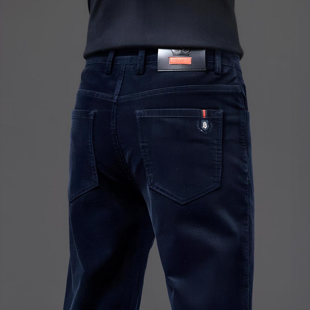 Spring/Autumn Winter Corduroy Pants Men'S Casual Pants Loose Straight Tube Versatile Velvet Pants