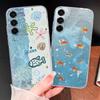 For Samsung Galaxy M35 M55 C55 F55 5G Phone Cover Lovely Flowers Lightweight Cover For Galaxy M 35 Soft Silicone Clear Bumper
