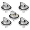 L8RE 5 Pieces Universal Knobs Oven Stove Knob Assembly Easy to Install Durable Metal Material for W10284885 Model