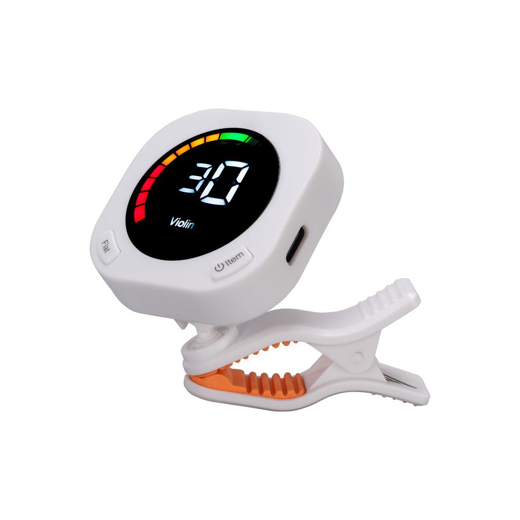 Guitar Tuner Clip On for Chromatic Guitar Bass Violin Ukulele Portable Guitar Tuner with Rotating