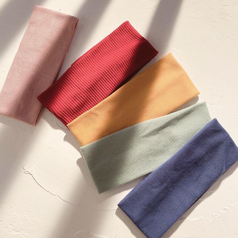 Femmes large bandeau élastique pli bandeau de cheveux sport Yoga Turban bandeau chapeaux