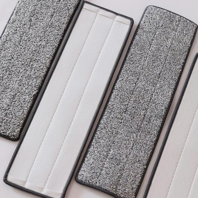 

Сменная насадка для швабры Насадка из микрофибры Сменная насадка Тканевые подушечки для мытья пола Плоская Отжим Руки Свободное Отжимание Инструменты для дома 33x12см 1PC