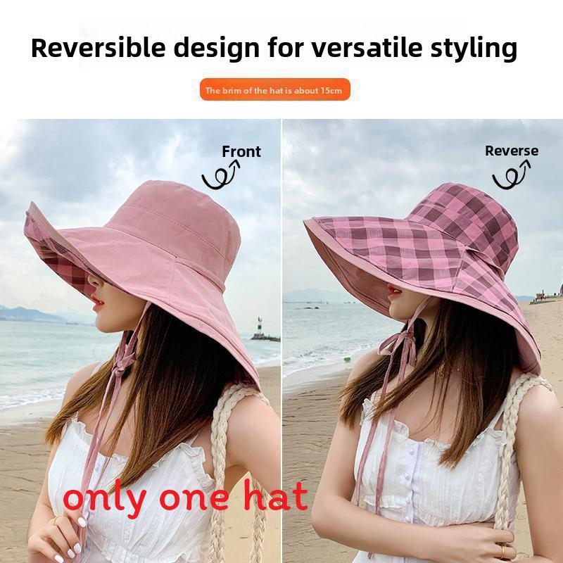 Fisherman Hat Women Summer Sun Protection With Large Brim For Outdoor Activities