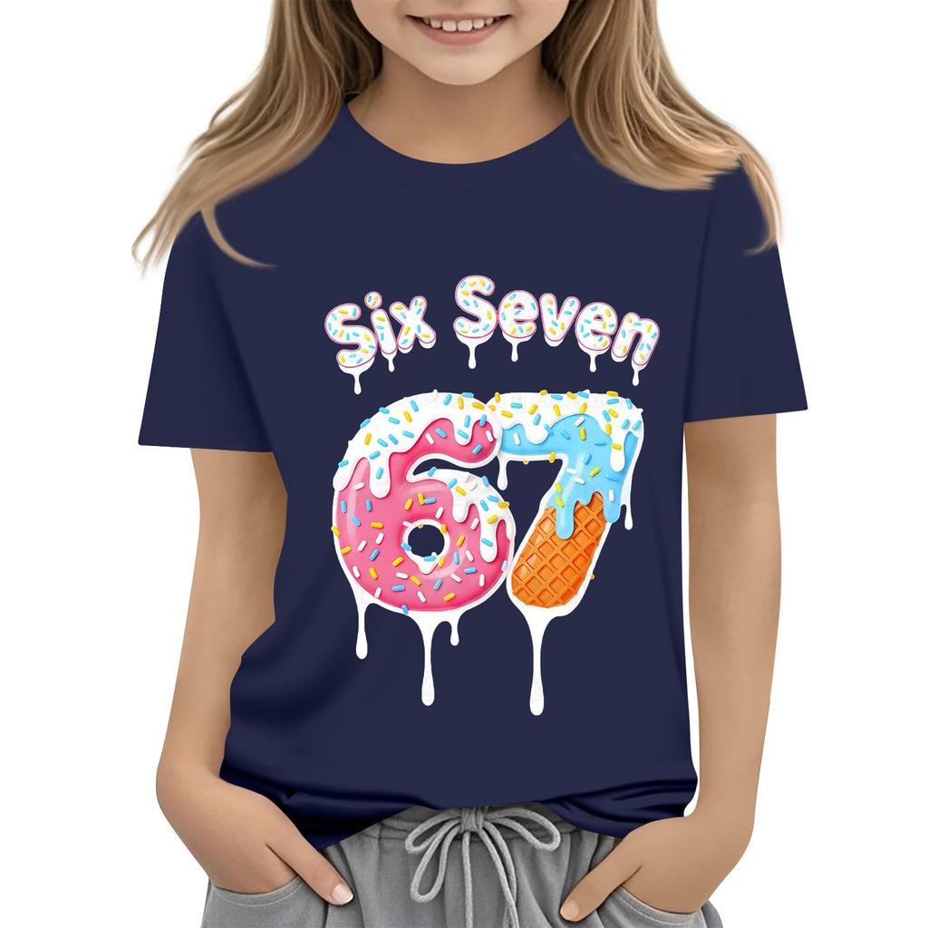 Toddler Girl Boy T-Shirts Kids Top Boys And Girls Printed Short Sleeved T-shirt