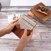 21 Keys Kalimba Steel Keys+Wood Bridge+Musical Instrument Parts Steel Tuning Hammer Kit Musical Enjoyable Instrument Supplies