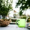 GLASS MUG FOR COFFEE AND TEA 310 Ml. 8.7 Cm GREEN